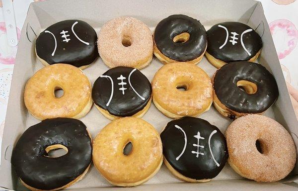 Custom donuts for football season