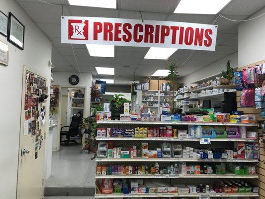 our prescription department. a consultation of our knowledgeable pharmacist is available.