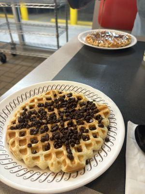 Chocolate chip waffle