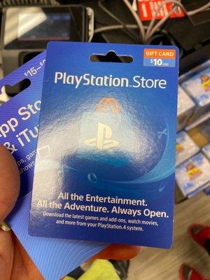 Playstation card