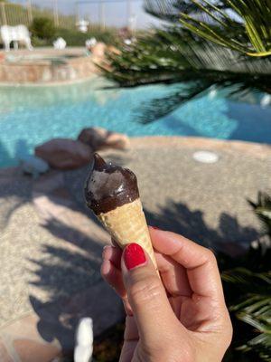 Chocolate mini cone (ate 2 of these infantile cuties)