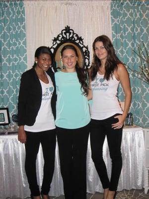 First Pick Planning Owner Jen (middle) with coordinators at the Redondo Beach Bride World Show 2.19.12