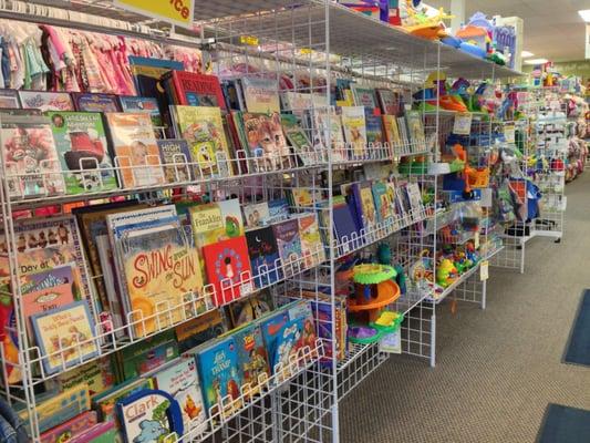 books, toys, and goodies galore.