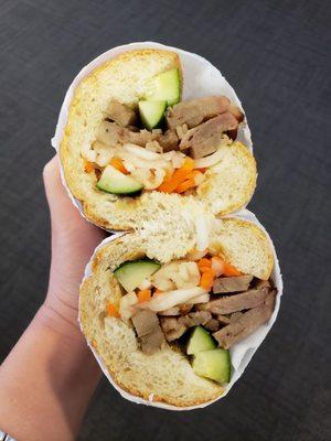 #5 grilled pork banh mi $6.25