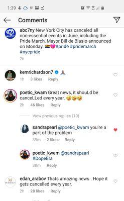 For LGBTQ, here's what Mr. Bracelet had to say about the 2020 NYC, Pride being cancelled: