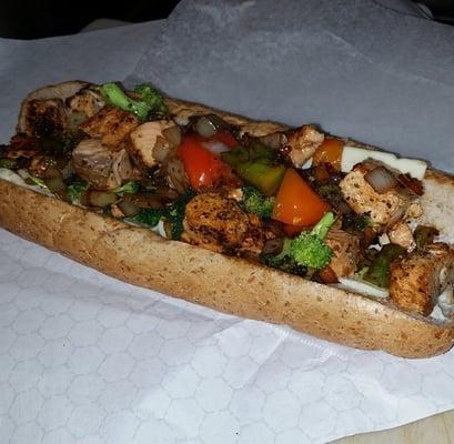 Bellas Salmon Cheesesteak!!! Delicious to the last bite