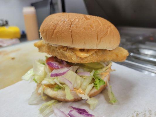 Chicken Pattie burger