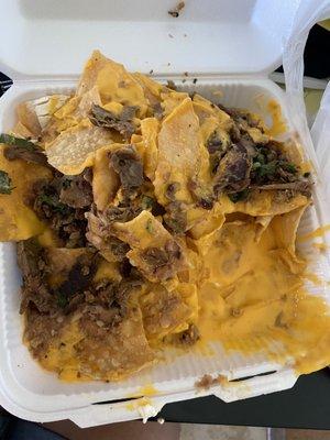 Asada nachos