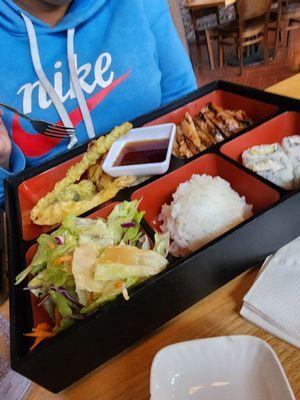 Large portions on bento box