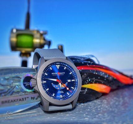 Our Hook & Gaff Sports Watches are perfect for an avid Sportsman. Water resistant and incredibly tough!