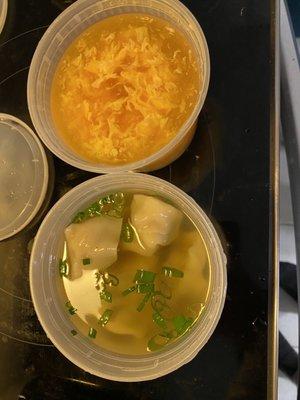 B1. Egg Drop Soup B3. Wonton Soup