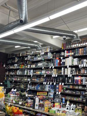 The liquor selection