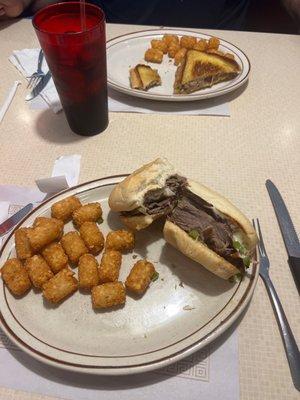 Philly cheese steak and meatloaf melt. Never disappointed