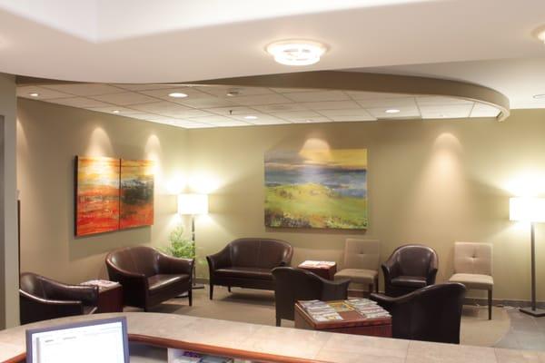 Our reception area for our patients