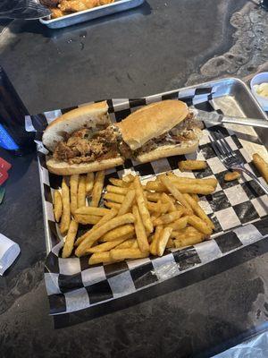 Philly cheesesteak with chicken