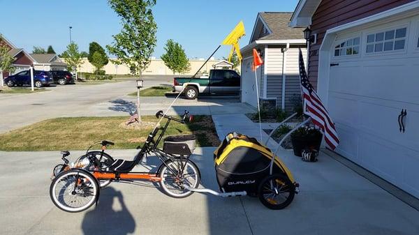 Ready to head out on our maiden voyage ride!!