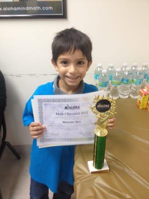 Winner of Math competition