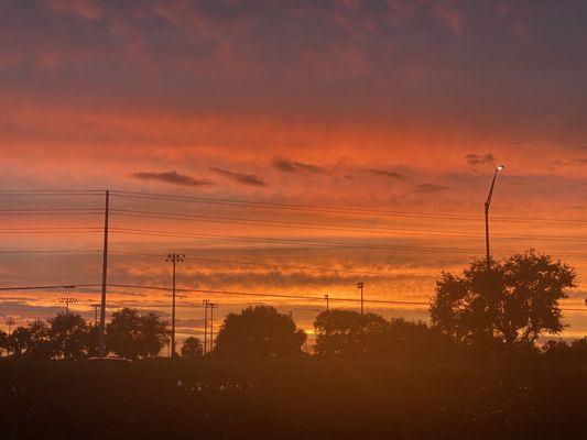 Sunset after a stormy day