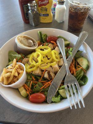 Awesome grilled chicken salad.