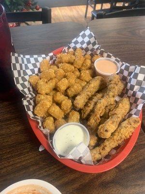 Delicious finger steaks!