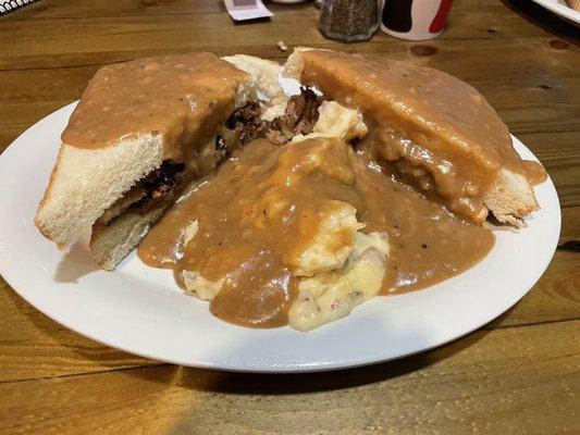 Smoked brisket sandwich