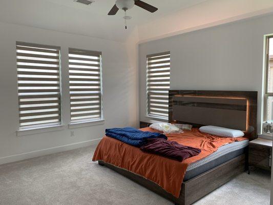 Matera Bedroom and window shades