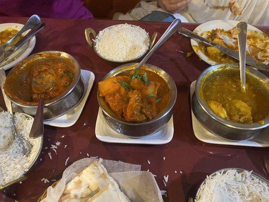 Chicken Tikka Masala Chicken Vindaloo Shrimp Curry