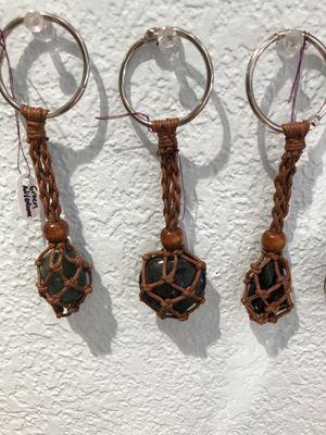 New! Key chain stone holders.