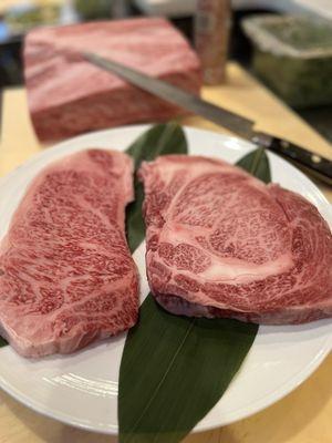 Which one you would like; A5 wagyu beef sirloin or A5 wagyu beef ribeye???