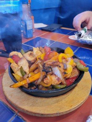 Chicken fajitas