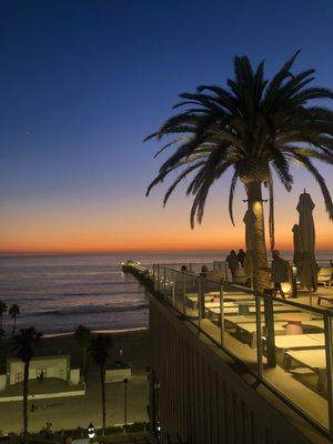 Group Rooftop dinner views