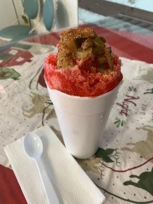 Cherry "Piccadilly" shaved ice