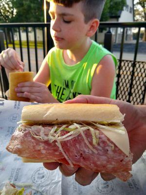 Half-way-to-Iowa pit stop at Jimmy John's! :-)