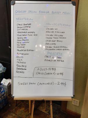 Buffet Menu