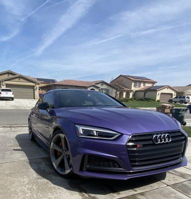 Bubble bath day for my purple beast ;)...It wouldn't let me check in yelp is weird today Lol!! Beautiful job as always by Eli..