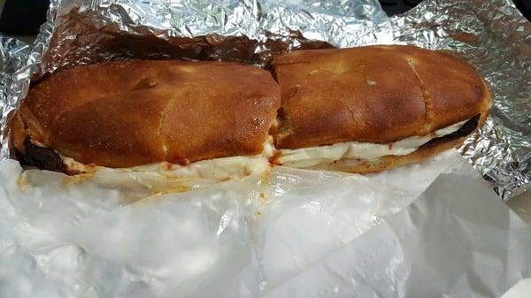 Ginormous egg plant parm sub :)