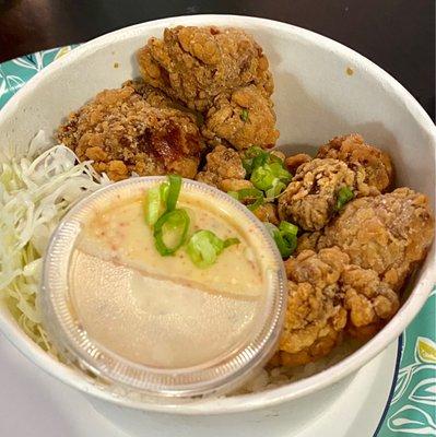 Japanese Fried Chicken rice bowl