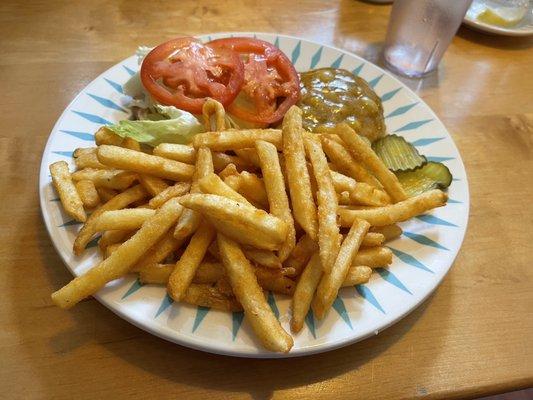 Oregon's most delicious cheeseburger and fresh crisp fries!