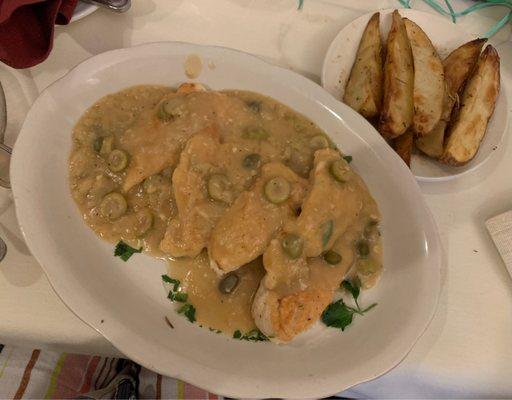 Chicken Piccata & Roasted Potatoes