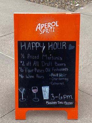 Happy hour specials!