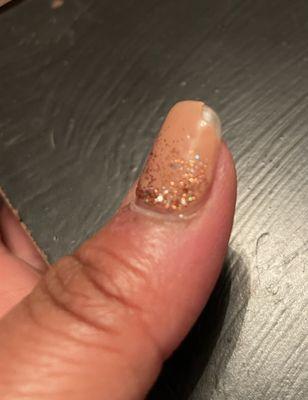 Chipped/ peeling gel polish