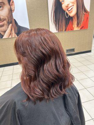 Warm copper red color by Sheri