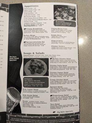 Updated menu, page 5