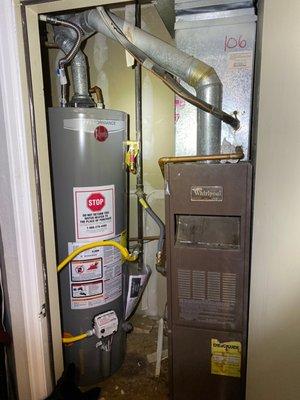 Water heater that took months to replace and an old whirlpool unit that parts can't even be found for that apartment refuses to replace