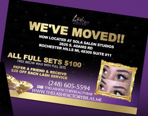 Come see us!! $100 move in special valid until 2/13/21