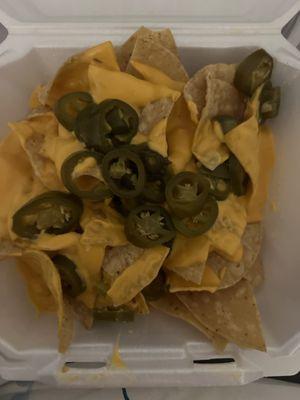 Nachos with jalapeños