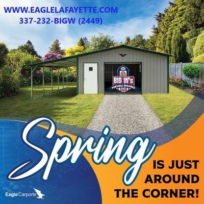 Big W's Portable Buildings Your Local Eagle Carports Dealer in Lafayette, LA