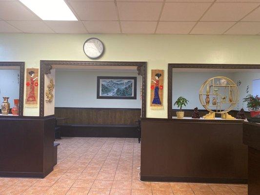 Neat and clean dining area