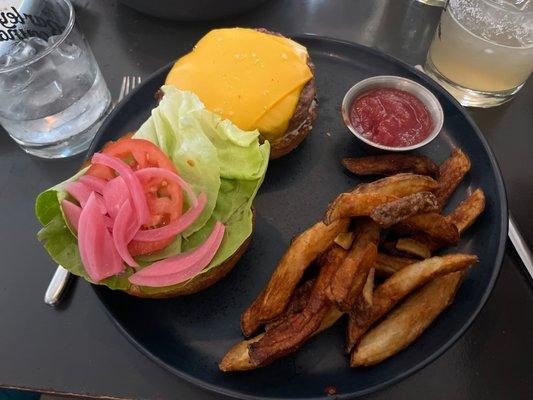 "Mercia" ground sirloin and brisket" burger was delish!