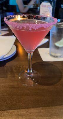 Pink lemonade martini